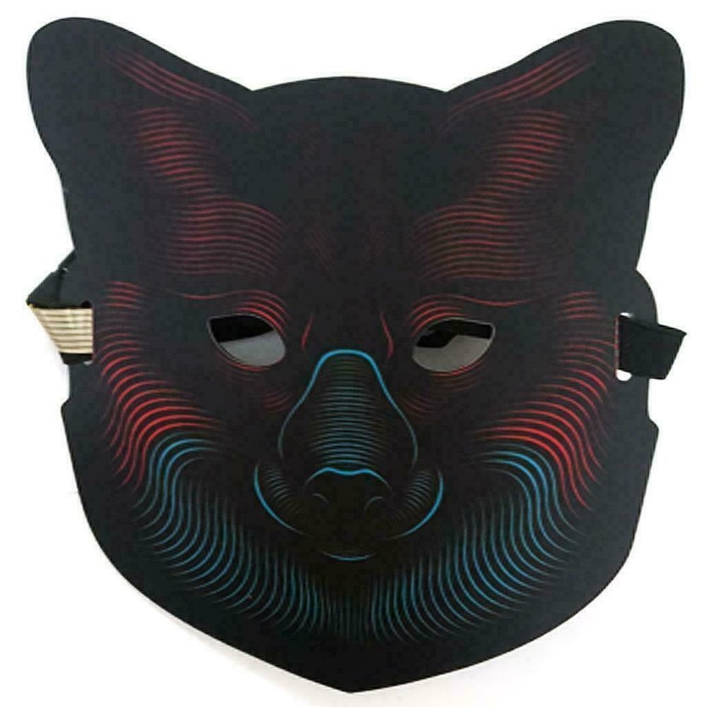 Sound Reactive LED Flashing Mask Sound Activated Street Dance Unisex Halloween